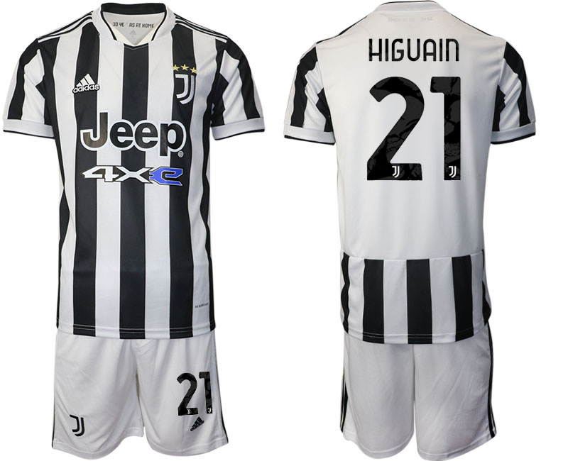 Men 2021-2022 Club Juventus home white #21 Adidas Soccer Jerseys